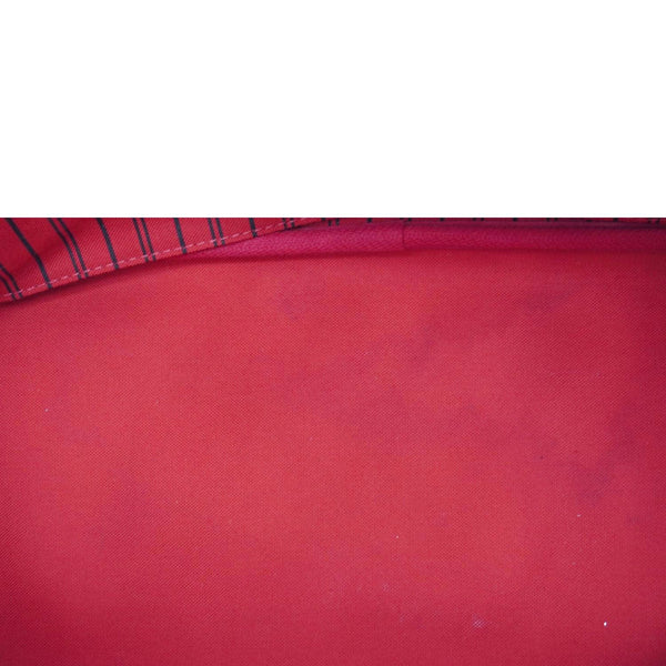 LOUIS VUITTON Neverfull MM Damier Ebene Shoulder Bag Brown