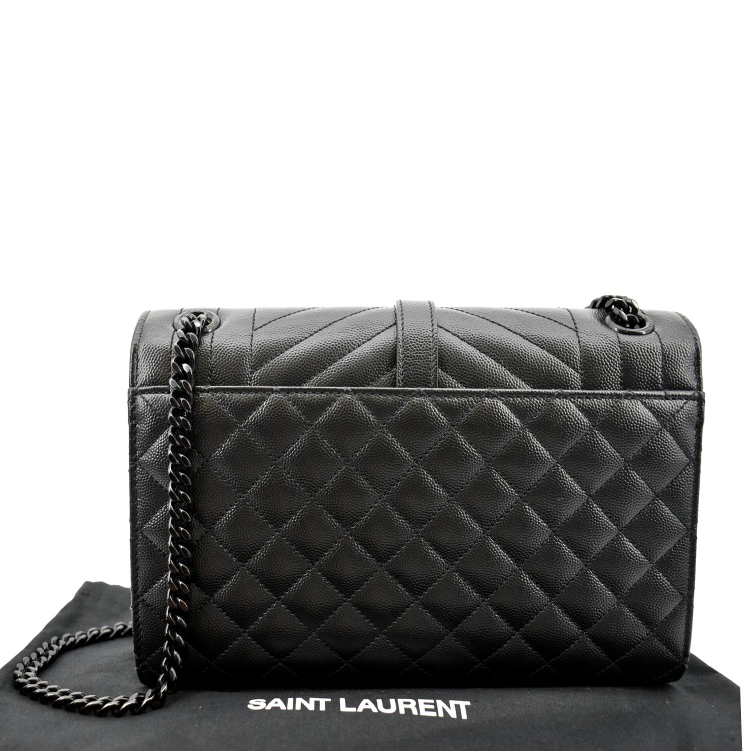Saint Laurent Triquilt Small Grained Leather Crossbody Bag