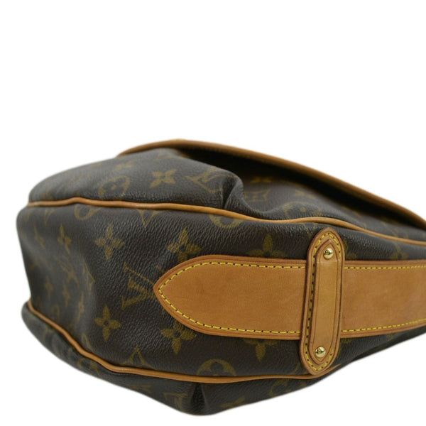 LOUIS VUITTON Tulum GM Monogram Canvas Crossbody Bag Brown