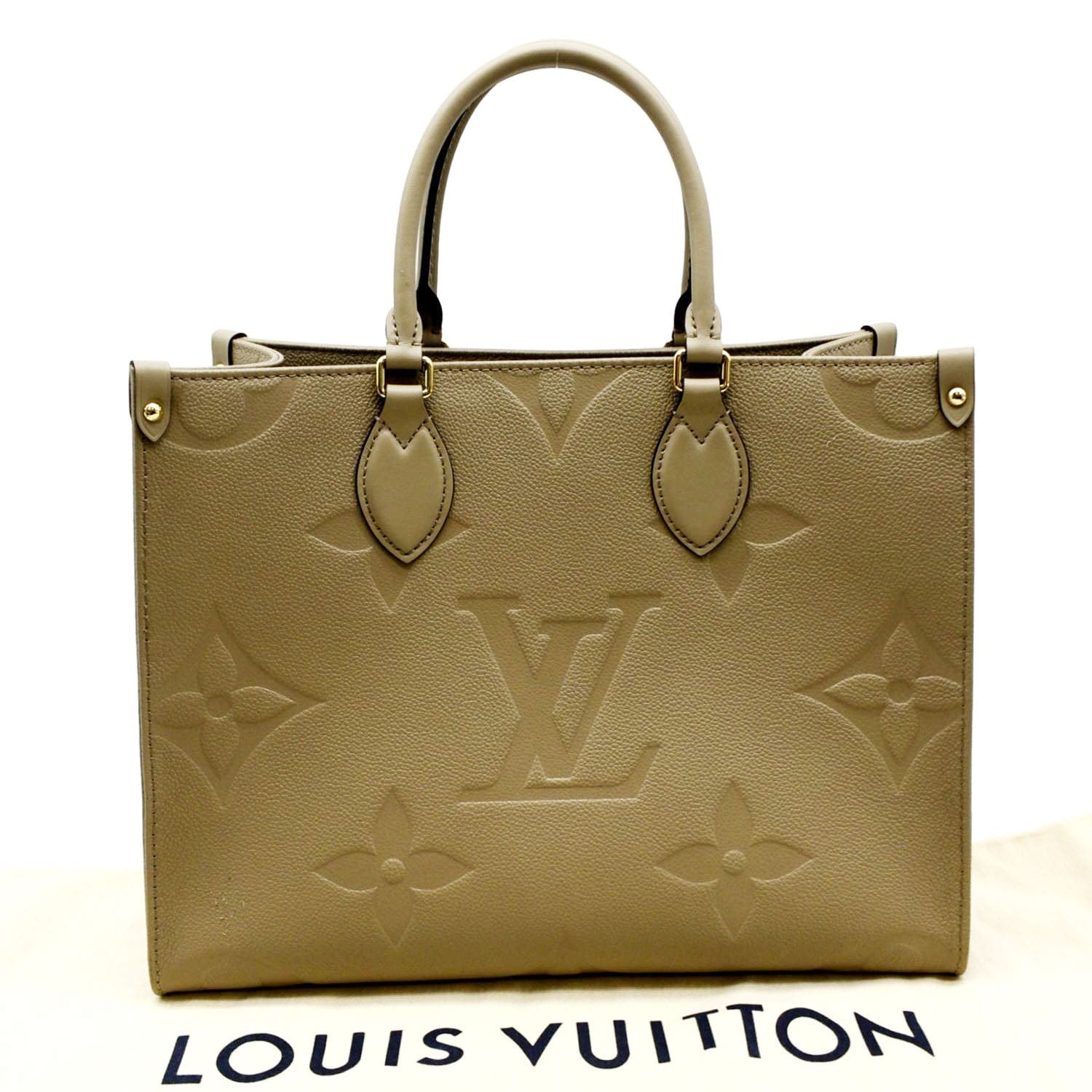 Louis Vuitton OnTheGo mm Black/Beige Monogram Empreinte