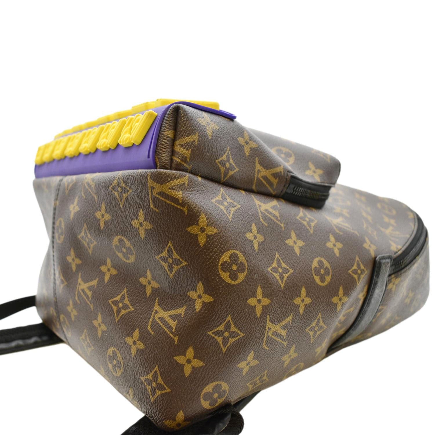 loui vuitton backpack men& 39 LV Discovery LV Rubber Monogram Canvas Backpack Brown