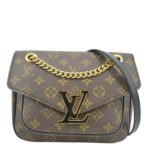 LOUIS VUITTON louis vuitton babylone shopping bag in brown monogram canvas and natural leather