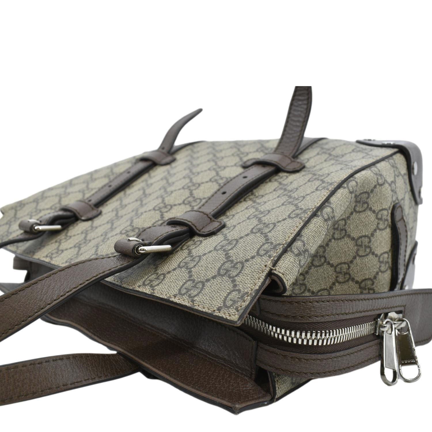 Gucci Small GG Supreme Canvas Tote Bag Beige 643814
