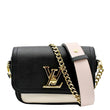 LOUIS VUITTON Lockme Tender Grained Calfskin Leather Shoulder Bag Black