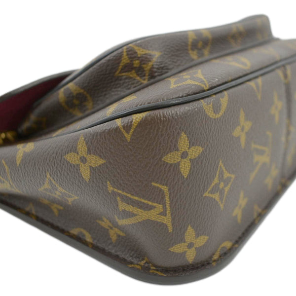 LOUIS VUITTON Passy NM Monogram Canvas Shoulder Bag Brown