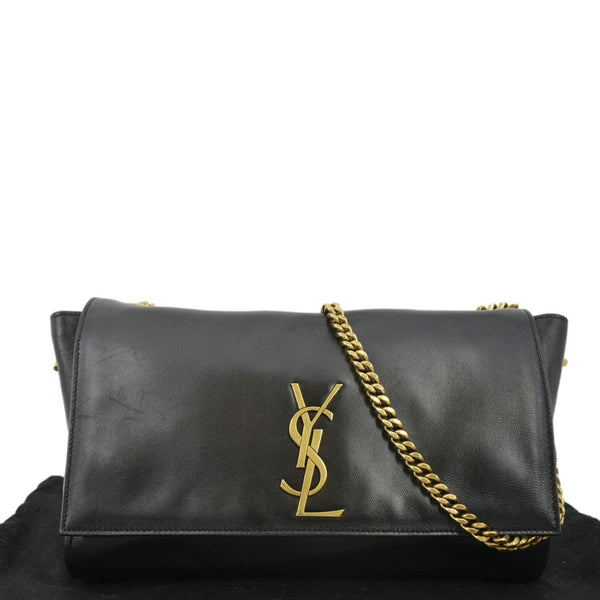 YVES SAINT LAURENT Kate Reversible Medium Leather Crossbody Bag Black
