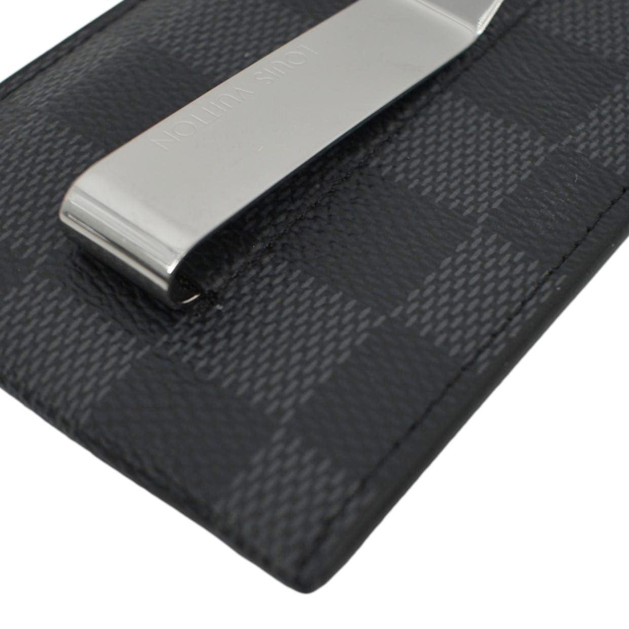 Louis Vuitton Prince Card Holder with Bill Clip Damier Graphite Gray in  Coated Canvas with Silver-tone - US