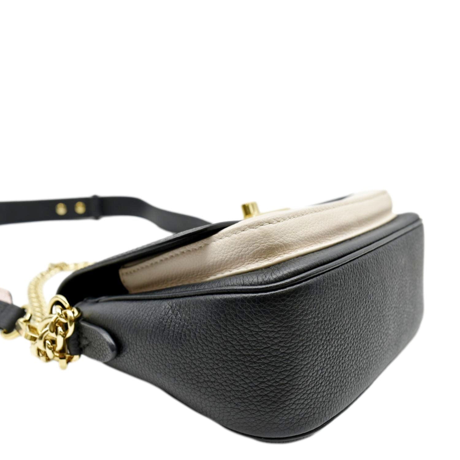 Louis Vuitton LV Women Lockme Tender Pochette Black Cream Grained Calf  Leather - LULUX