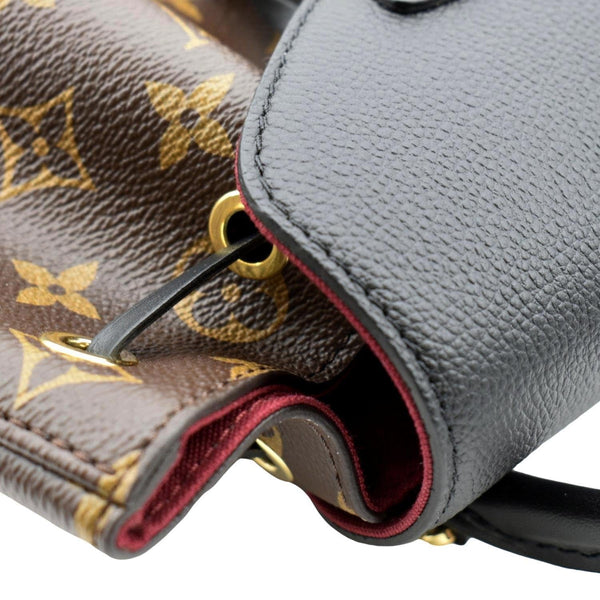 LOUIS VUITTON Montsouris BB Monogram Canvas Backpack Black
