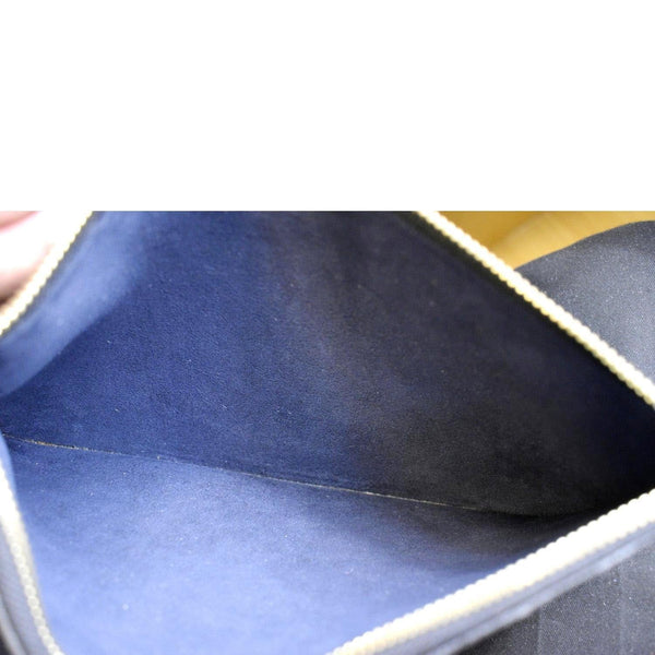 LOUIS VUITTON Empreinte Monogram Neverfull MM Pochette Wristlet Pouch Black