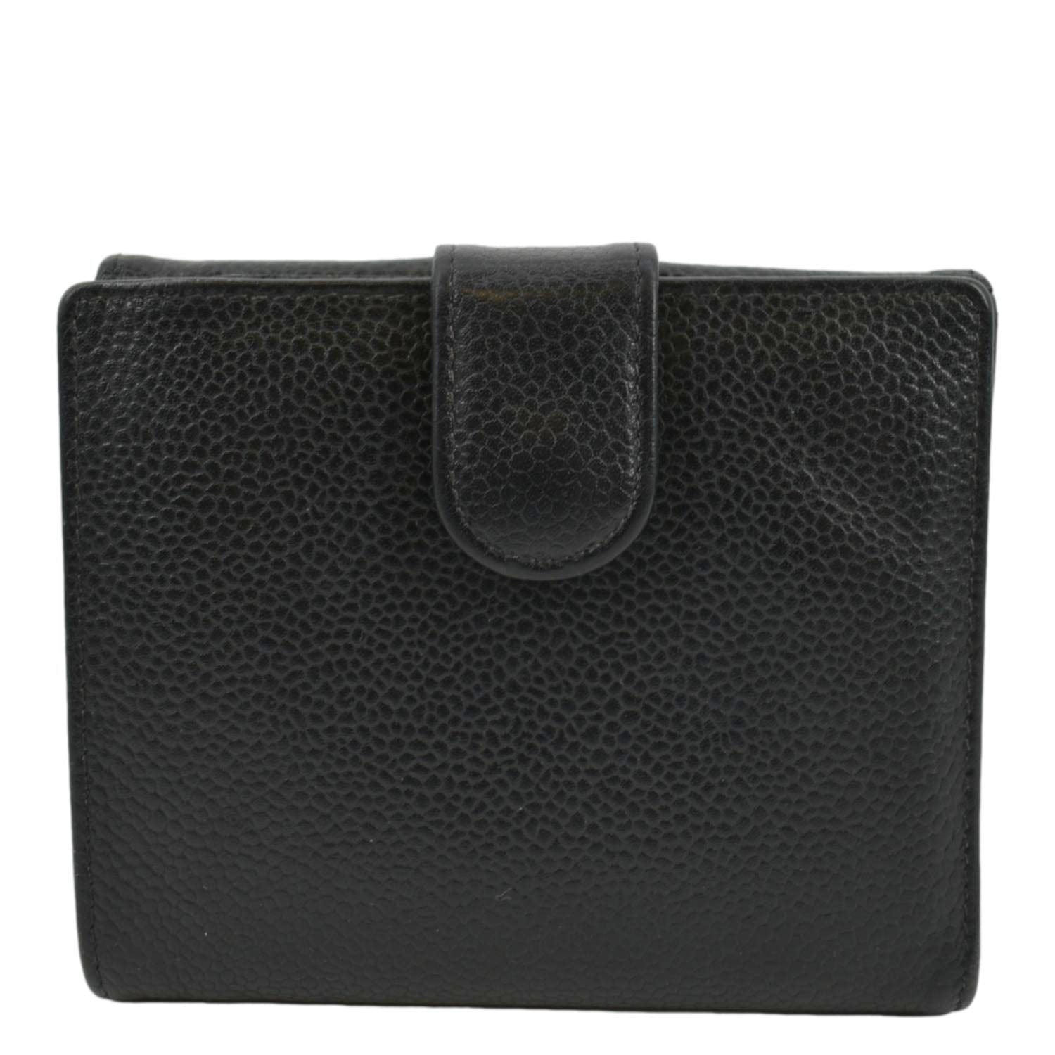 Chanel Black Leather Gold Hardware Men's Wallet