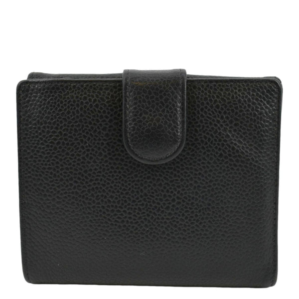 CHANEL Timeless CC Flap Caviar Leather Wallet Black