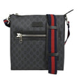 GUCCI GG Supreme Canvas Square Messenger Bag Black 474137