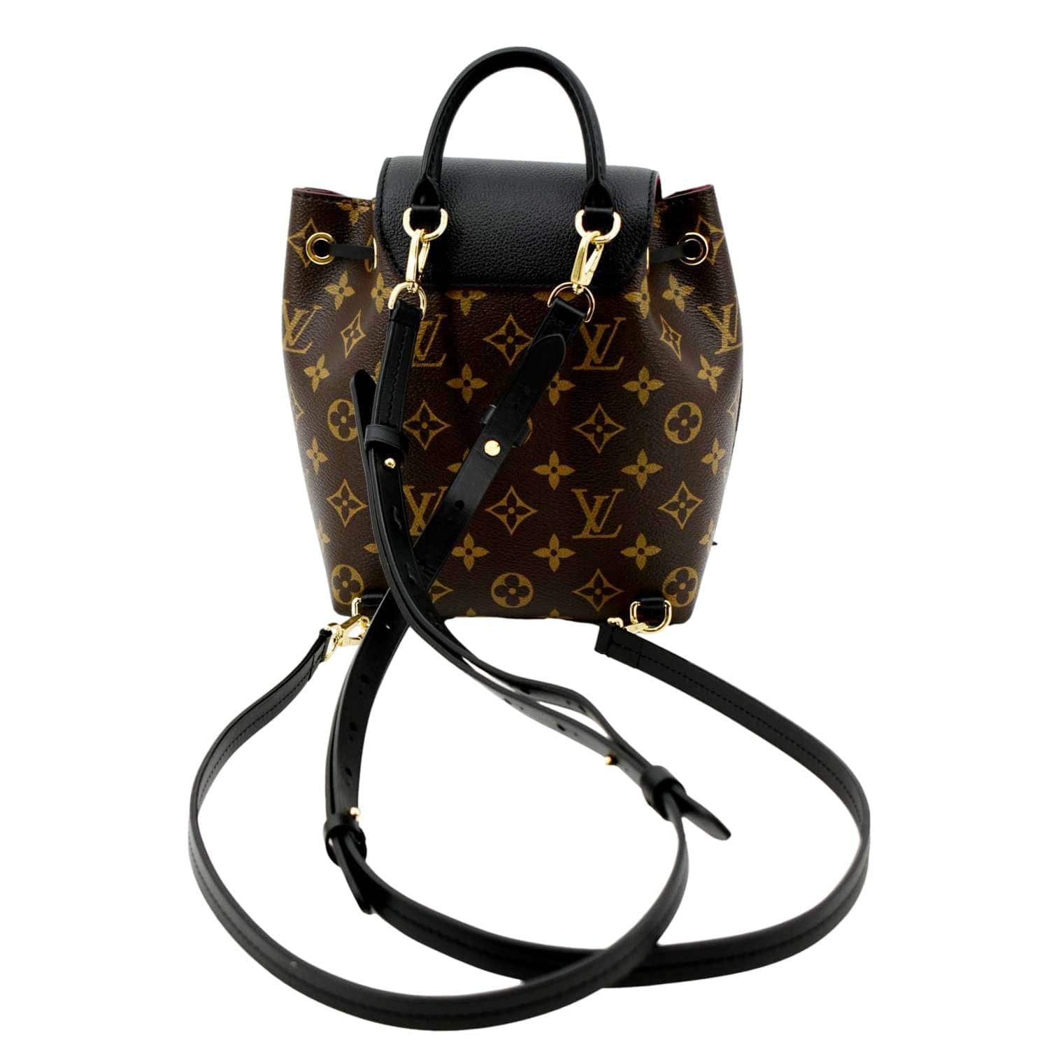 louis vuitton bb backpack LOUIS VUITTON Montsouris BB Monogram Canvas Backpack Black