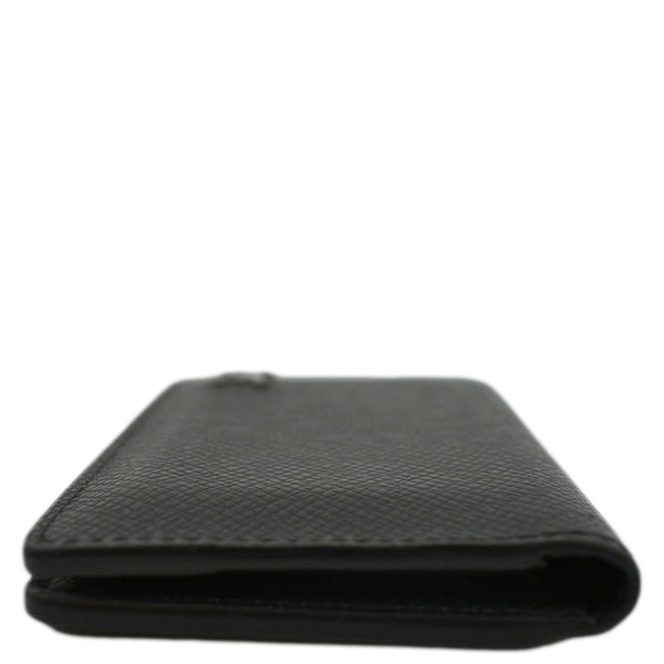 LOUIS VUITTON Taiga Leather Pocket Organizer Zippy Wallet Black