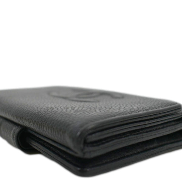 CHANEL Timeless CC Flap Caviar Leather Wallet Black