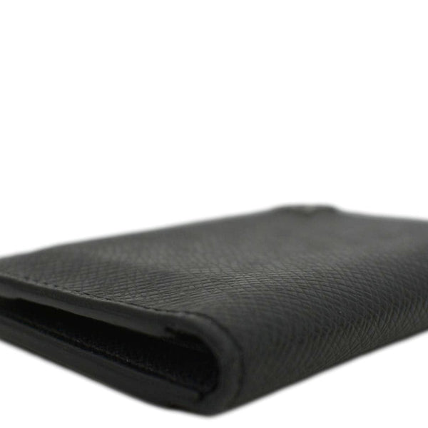 LOUIS VUITTON Taiga Leather Pocket Organizer Zippy Wallet Black