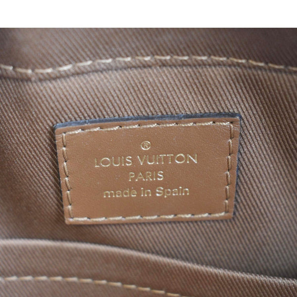 LOUIS VUITTON Saintonge Monogram Empreinte Leather Crossbody Bag Creme