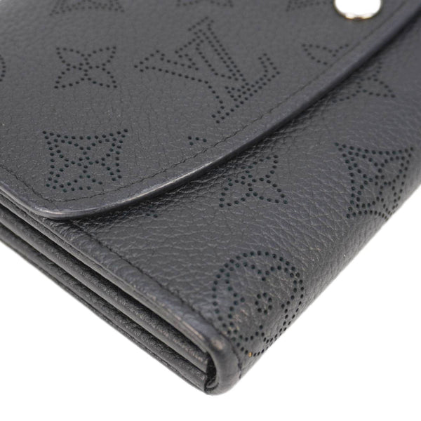 LOUIS VUITTON Iris Mahina Monogram Leather Wallet Black