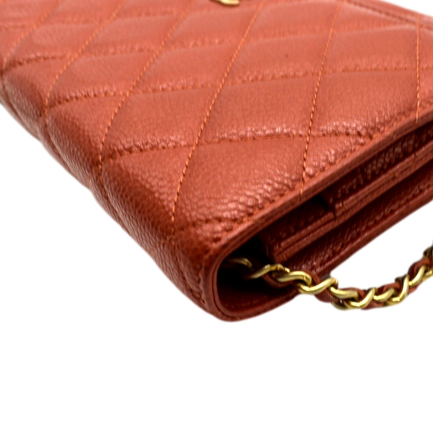 red chanel flap wallet