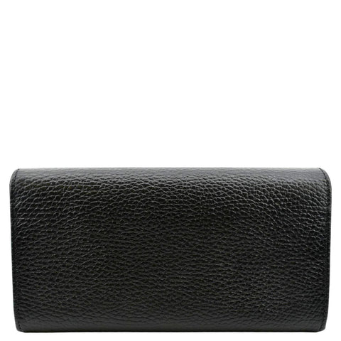 GUCCI GG Marmont Continental Leather Wallet Black 456116
