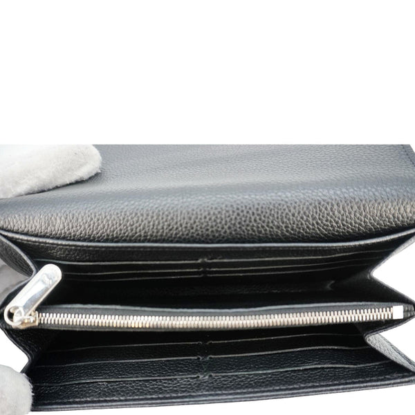 LOUIS VUITTON Iris Mahina Monogram Leather Wallet Black