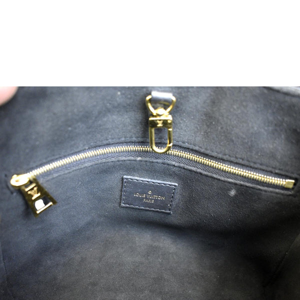 LOUIS VUITTON Onthego PM Monogram Empreinte Tote Shoulder Bag Black