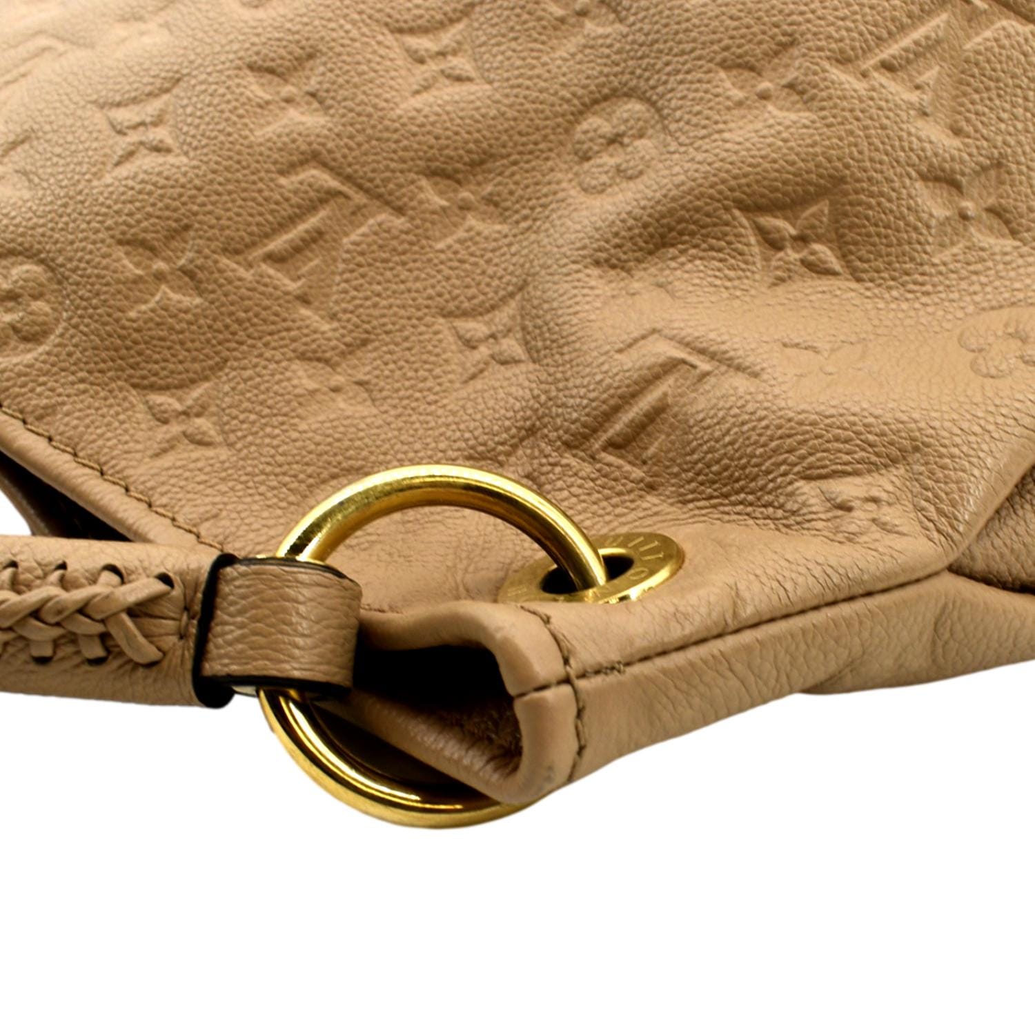 Louis Vuitton Artsy MM Monogram Empreinte Leather Beige Hobo ref