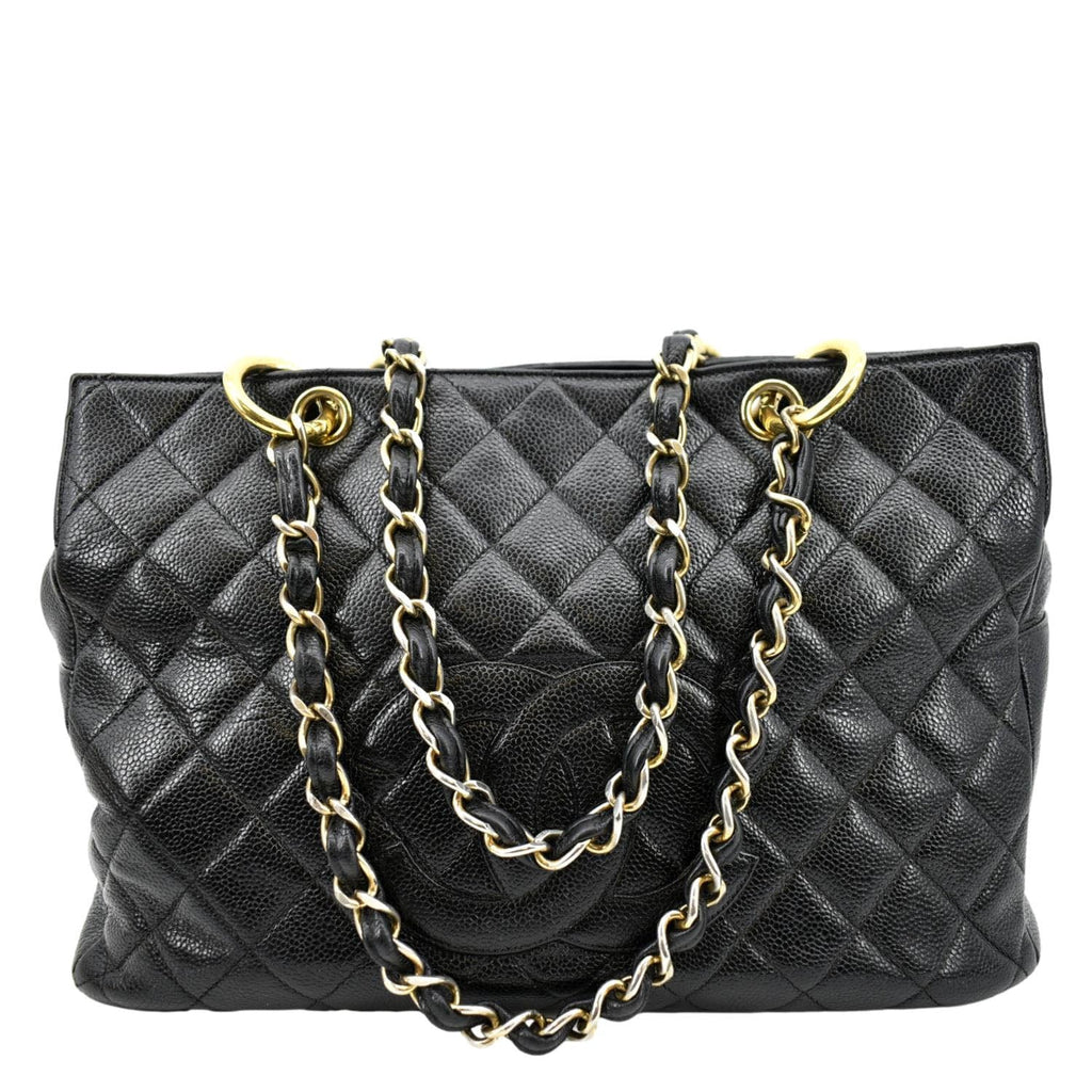 Grand shopping leather tote Chanel Black in Leather - 36862893