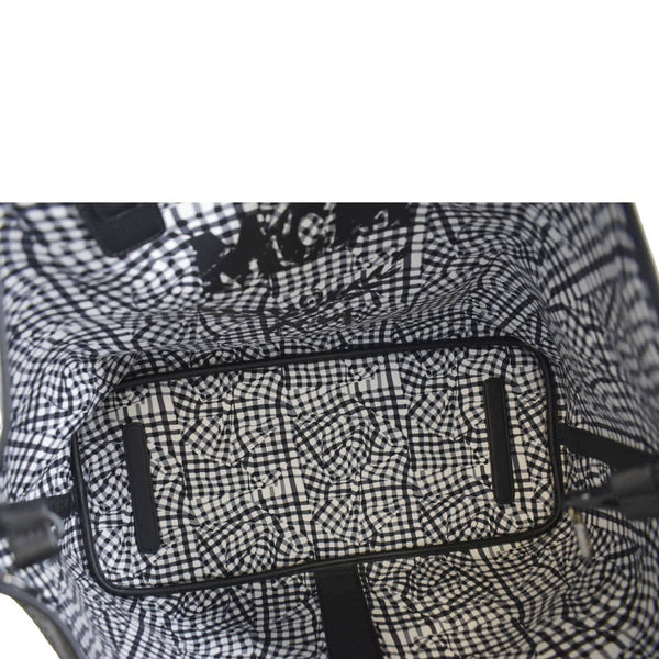 MCM Reversible Liz Large Visetos Canvas Shopper Tote Bag Black