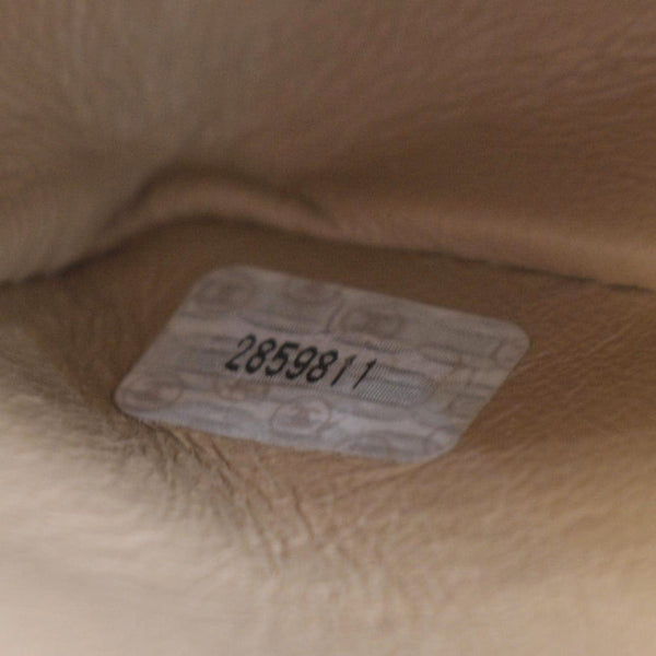 CHANEL Classic Double Flap Leather Shoulder Bag Taupe