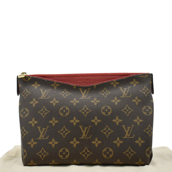 LOUIS VUITTON Monogram Canvas Pouch Cherry Red back side