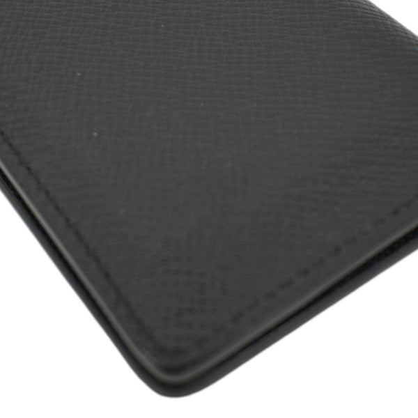 LOUIS VUITTON Taiga Leather Pocket Organizer Zippy Wallet Black