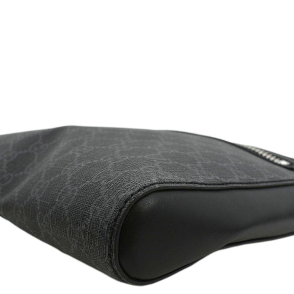 GUCCI GG Supreme Canvas Square Messenger Bag Black 474137