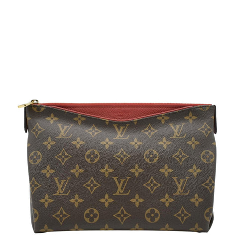 LOUIS VUITTON Pallas Beauty Case Monogram Canvas Pouch Cherry Red