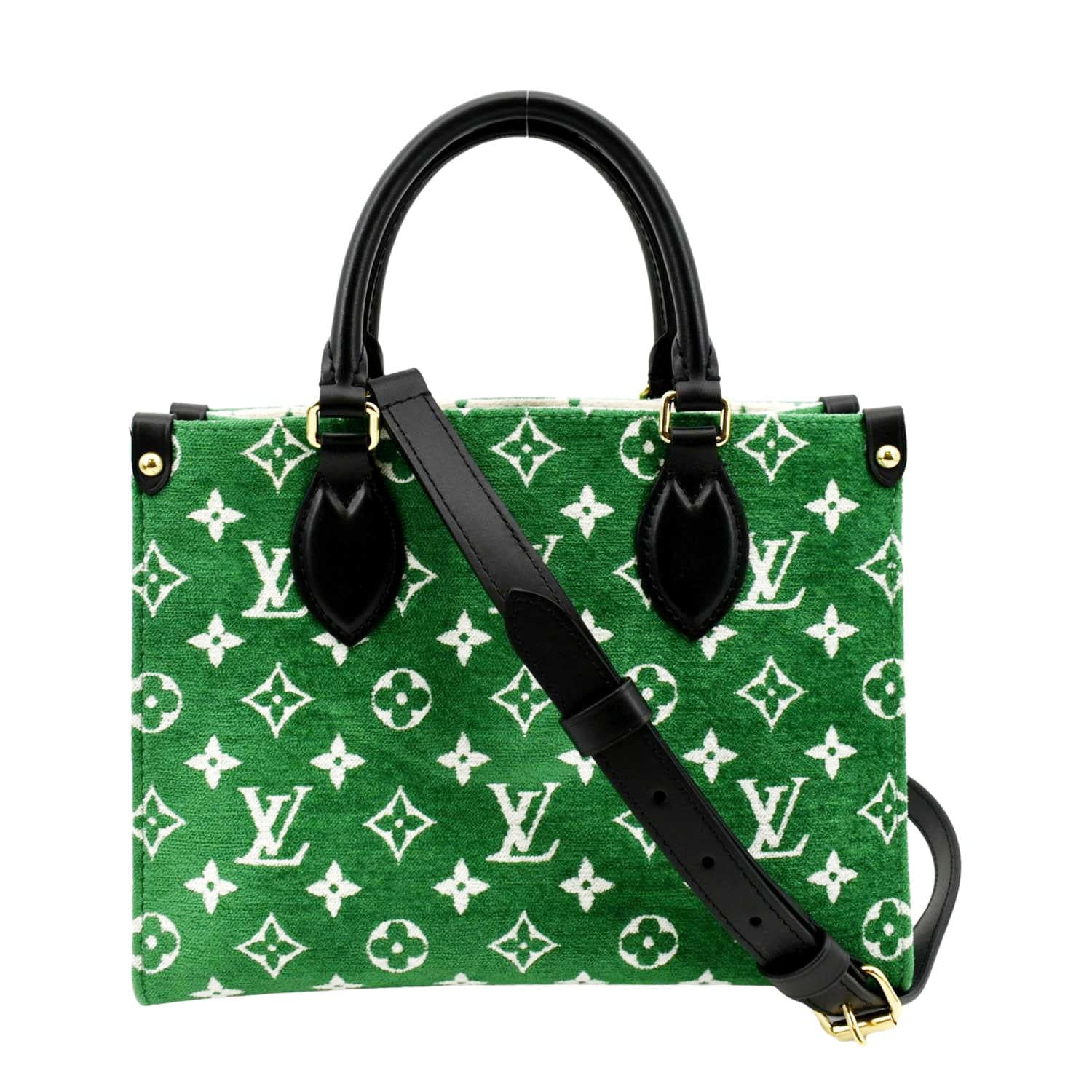 louis vuitton green monogram bag