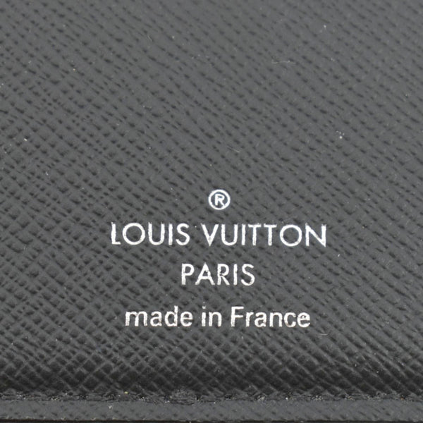 LOUIS VUITTON Taiga Leather Pocket Organizer Zippy Wallet Black