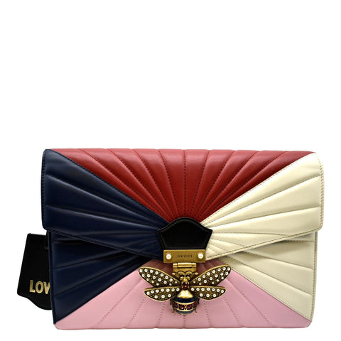 GUCCI Queen Margaret Matelasse Leather Clutch Bag Multiple color