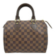 LOUIS VUITTON Speedy 25 Damier Ebene Satchel Bag Brown