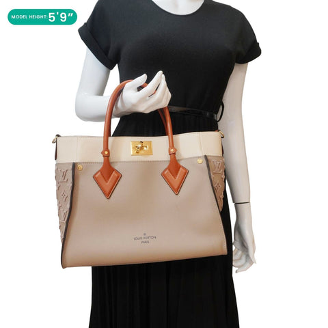 LOUIS VUITTON On My Side MM Monogram Tufting Shoulder Bag Galet