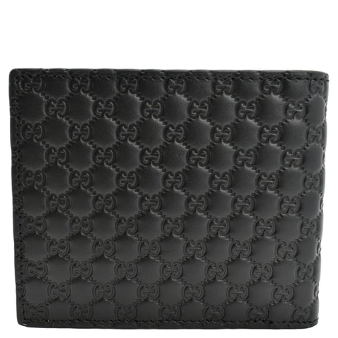 GUCCI Microguccissima Leather Bi-fold Wallet Black 260987