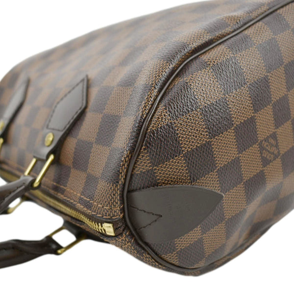 LOUIS VUITTON Speedy 25 Damier Ebene Satchel Bag Brown