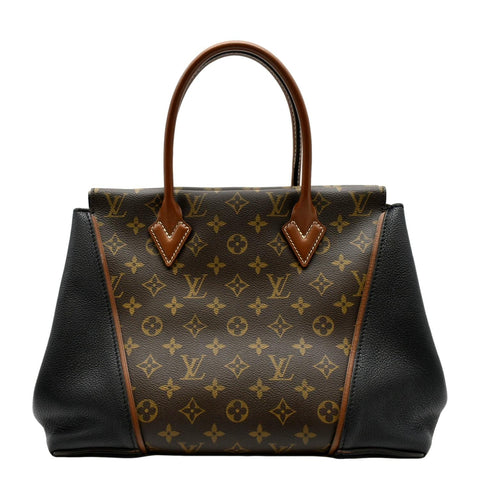 LOUIS VUITTON W PM Monogram Canvas Tote Bag Brown