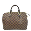 LOUIS VUITTON Speedy 30 Damier Ebene Satchel Bag Brown