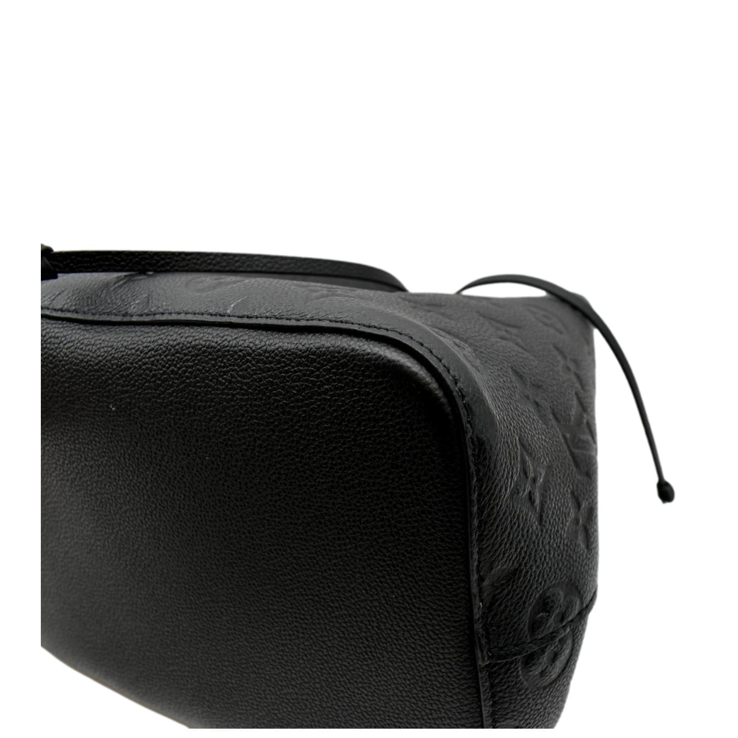 LOUIS VUITTON NeoNoe MM Monogram Empreinte Leather Shoulder Bag Black