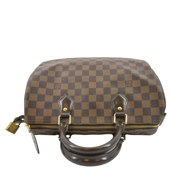 LOUIS VUITTON Speedy 30 Damier Ebene Satchel Bag Brown