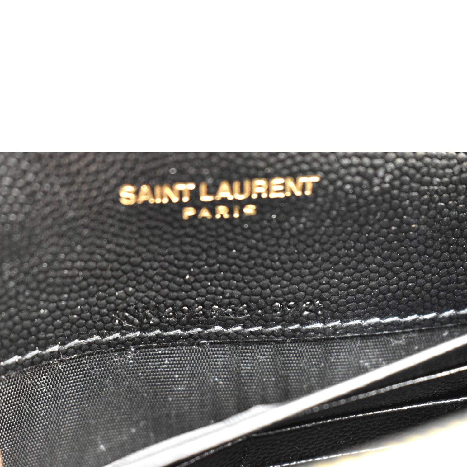 Cassandre Matelasse Leather Pouch in Black - Saint Laurent