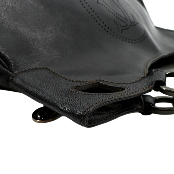 CARTIER Marcello de Cartier Leather Shoulder Bag Black