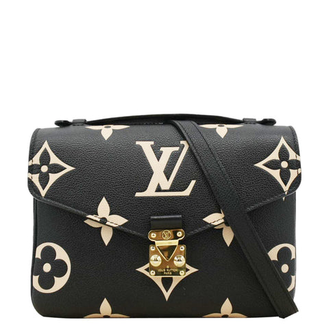 LOUIS VUITTON Metis Pochette Empreinte Leather Crossbody Bag Bicolor