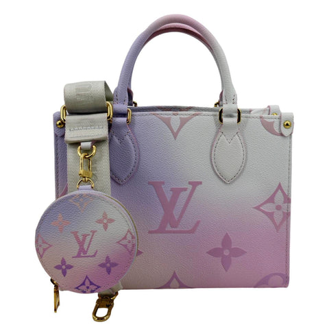Louis Vuitton Pink And Purple Sunrise Pastel Monogram Coated